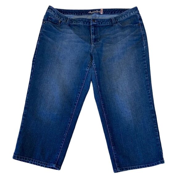American Rag Women’s Cropped Capri High Rise Jeans 22W Plus Size - Picture 1 of 11